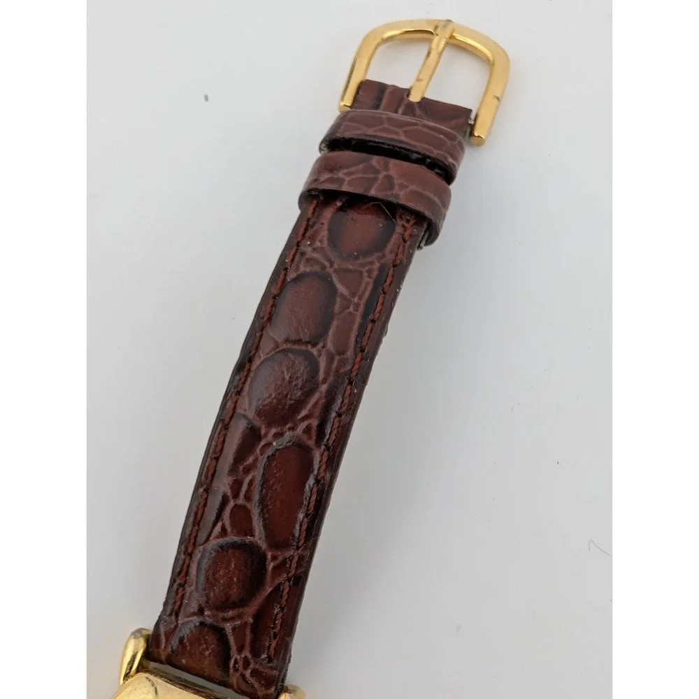Capezio Women's Watch 19mm Case Brown Faux Leather Band- New Battery